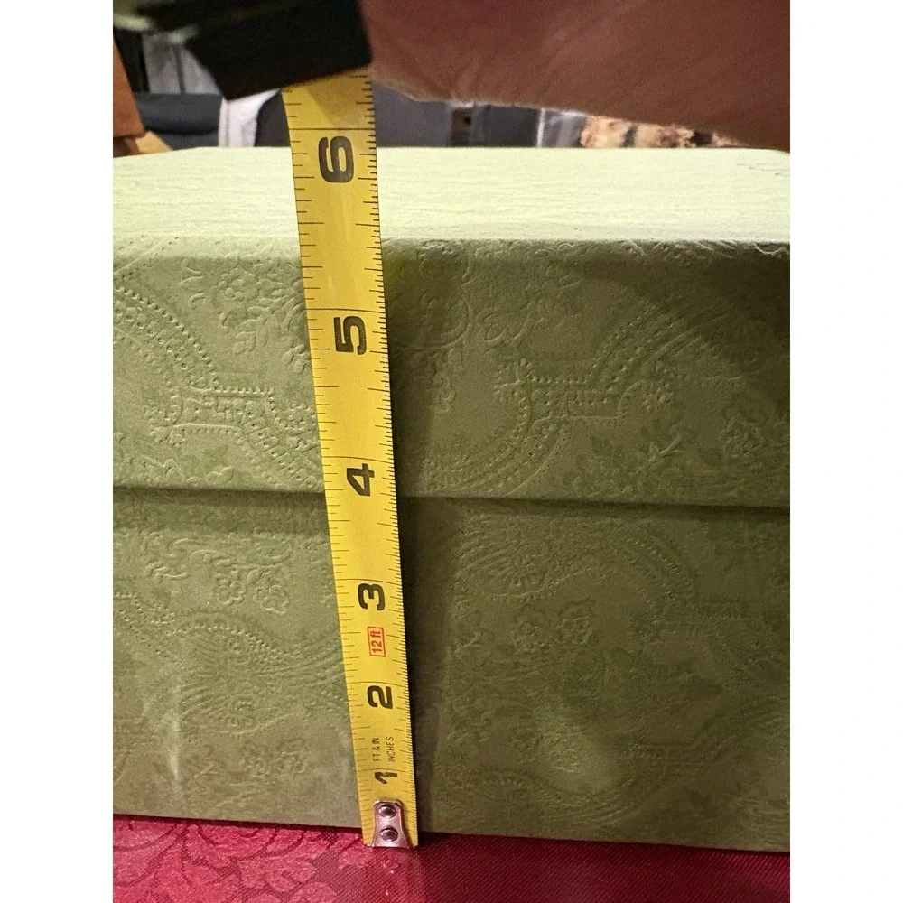 Gucci Empty Shoe Box Green Embossed Lid Authentic Luxury Storage